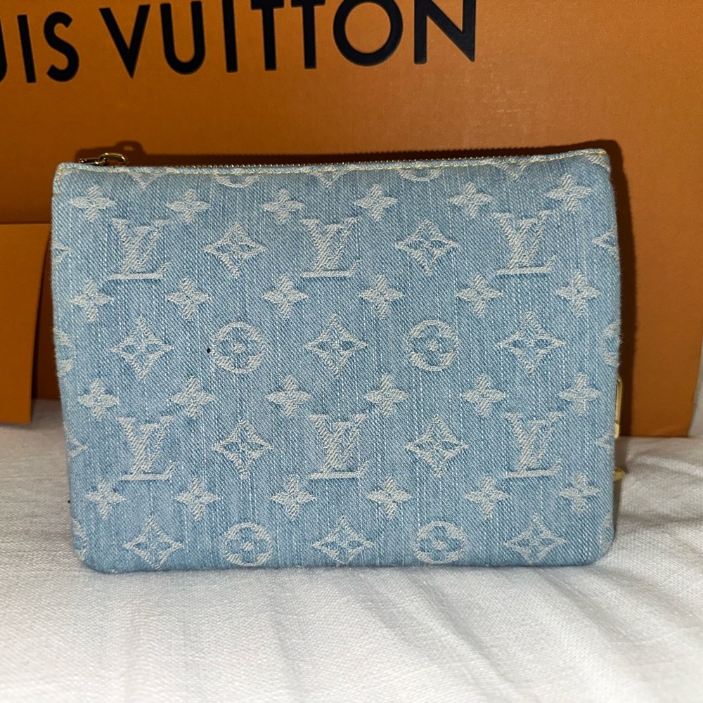 Authentic Louis Vuitton Blue Monogram Women's Bag - Picture 3 of 6